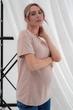 Жіноча футболка для вагітних Юла Мама Muse L бежевий (NR-35.016) - зображення 6
