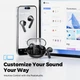 Навушники SoundPeats Clear Pods black бездротові Bluetooth TWS чорні - зображення 6