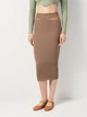 Юбка женская Zara 1014/319 XS/S Коричневая (01014319942103) - изображение 1