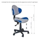 Дитячий стілець для школяра FunDesk LST3 Blue-Grey - зображення 6