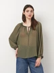Футболка женская Zara 7969/685 XS Хаки (07969068505014) - изображение 1