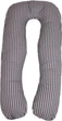 Подушка для вагітних та відпочинку MirSon №5030 Color Line 17-0601 Stripe Gray U-подібна 140х75х20 см (2200010969917) - зображення 1