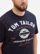 Футболка хлопковая мужская Tom Tailor 1039944-10668 5XL Темно-синяя (4067261331065) - изображение 4