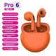 Air Pro 6 TWS Беспроводные наушники с микрофоном (orange) - изображение 1