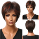 Парик короткий Dark Brown, термоволокно - изображение 3