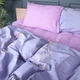 Простынь MirSon Бязь 17-0760 Violet Blossoms 220x240 см (2200010936605) - изображение 3