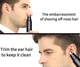 Тример для носа та вух Nose hair trimmer А11 на акумуляторі з USB зарядкою чорний - зображення 5