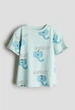 Футболка світло-бірюзовий Слон H&M 134-140см (400010467) - зображення 1