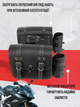 Кофры боковые для мотоцикла из кожзама SP-Sport HL621 (исскуственная кожа, р-р 35x27x15см, черный) - изображение 2