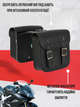Кофры боковые для мотоцикла из кожзама SP-Sport HL613 (исскуственная кожа, р-р 28x27x12см, черный) - изображение 2