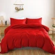 Комплект постельного белья MirSon Семейный 2x143x210 см Light Pro 10-007 Red Сатин (2200010171884) - изображение 1