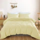 Комплект постельного белья MirSon Семейный 2x143x210 см Light Pro 10-014 Soft yellow Сатин (2200010175431) - изображение 1