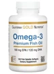 Omega - 3 California Gold Nutrition Premium Fish Oil Омега-3 риб’ячий жир преміальної якості, 100 капсул із риб’ячого желатину - изображение 1