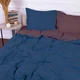 Наволочка с ушками MirSon Satin Stripe 30-0020 + 30-0008 Lovelin 70x70 см (2200005265994) - изображение 1