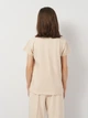 Подростковая футболка для девочки Coccodrillo Everyday Girl A WC5143223VGA-002 140 см Бежевая (5904986486955) - изображение 2