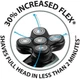 Мужская бритва Remington Bald Head - функция Turbo Boost с литиевыми вращающимися головками, 5 бритвенных головок, сбор волос, триммер, водонепроницаемый - изображение 5