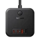 Сетевой удлинитель Baseus PowerCombo Cube Power Strip 3 розетки 2xUSB 2xType-C 30W 1.5m EU Black (E00066400117-00) - изображение 3