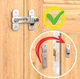 Дверной замок - защелка Door Lock задвижка / засов из нержавеющей стали для развижных дверей / ворот / шкафа + винты, серебристый (101758999) - изображение 3