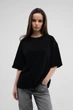 Футболка женская оверсайз L Black - изображение 2