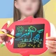 Детский электронный LCD планшет "Санта" со стилусом и защитой от истирания Joy Toy Kids Pad, графический планшет для рисования диагональю 8.5" Красный PKJ-85-Red - изображение 5