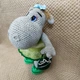 Бегемот девочка игрушка мягкая вязаная амигуруми ручная робота hand made - изображение 3