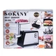 Мясорубка для фарша электрическая SOKANY SK-089 с сменными решетками сталь - изображение 5
