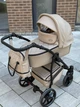 Дитяча коляска Baby Pram Amber 2в1 у еко-шкірі Cappuccino - зображення 6