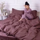 Наволочка MirSon Satin Stripe 30-0006 Dark Brown 50х70 см (2200005249543) - изображение 8