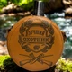 Фляга Лучший охотник в кожаном чехле 10 Oz / 284 ml из нержавеющей стали - изображение 1