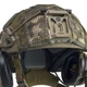 Комплект: тактический шлем Sestan-Busch Helmet BK-ACH-HC, наушники Earmor М32, усиленные крепления типа «чебурашка», кавер, цвет койот L - изображение 9