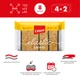 Упаковка губок Chisto кухонные Elastic sponge 2 пачки по 4 шт (2000998942144) - изображение 3