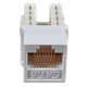 Модуль KeyStone RJ45 UTP, кат. 6, 110, Slim, W – 16.6 мм, белый EPNew 6KTVM-U0WH - изображение 1