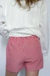 Летние шорты женские в клетку Rebel Shorts 3XL Apmi красный - изображение 4