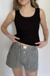 Летние шорты женские в клетку Rebel Shorts S-M Apmi черный - изображение 4