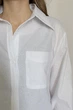 Льняная рубашка укороченная onesize Premium Linen Apmi белый - изображение 3