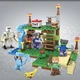 Конструктор Майнкрафт 231 деталей+персонажі, дитячий набір Minecraft My World Mineworld Битва біля водопада SJ82007 - зображення 3