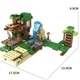 Конструктор Майнкрафт 379 деталей+персонажи, детский набор Minecraft My World Mineworld Дом у водопада SJ8801 - изображение 3