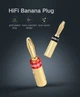 Конектор Brass Speaker Plugs UGREEN 30513 набір перехідників типу «банан» 4шт Жовтий (30513) - зображення 2