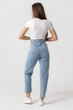 Джинсы Mom Fit женские 801 2XL Голубой - изображение 6
