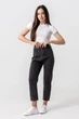 Джинсы Mom Fit женские 801 2XL Серый - изображение 4