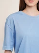 Футболка женская LAWA WBC02301 XL Голубой - изображение 5
