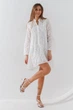 Платье однотонное женское W23-36 L Белый - изображение 2