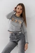 Топ с принтом женский 1881 One Size Серый - изображение 3