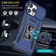 Чохол протиударний Epik Defender Cam Ring Case на Apple iPhone 13 Pro (6.1") Синій / Navy - зображення 3