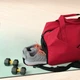 Жіноча стильна спортивна сумка з відділом для взуття 30L, червоний колір - зображення 2