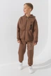 Кофта з принтом для хлопчика Waxmen 7223 152 см Коричневий - зображення 2
