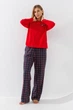 Пижама женская ELLEN LPK 0180/39/01/BELIEVE Н.Г 2XL Разноцветный - изображение 1