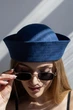 Панама матроса с атласной лентой летняя D.Hats синего цвета - изображение 4