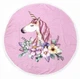 Пляжное полотенце MirSon №5076&nbsp;Summer&nbsp;Time&nbsp;Pink&nbsp;Unicorn&nbsp;Girl 150x150 см (2200003947847) - изображение 1