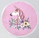Пляжное полотенце MirSon №5076&nbsp;Summer&nbsp;Time&nbsp;Pink&nbsp;Unicorn&nbsp;Girl 150x150 см (2200003947847) - изображение 2